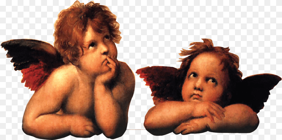 Angel Properties Sistine Madonna Angels By Raphael Journal, Baby, Person, Face, Head Png Image