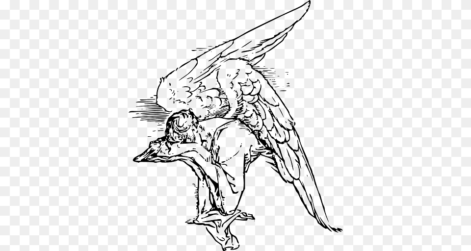 Angel Resting In Heaven, Art, Accessories, Person Free Png