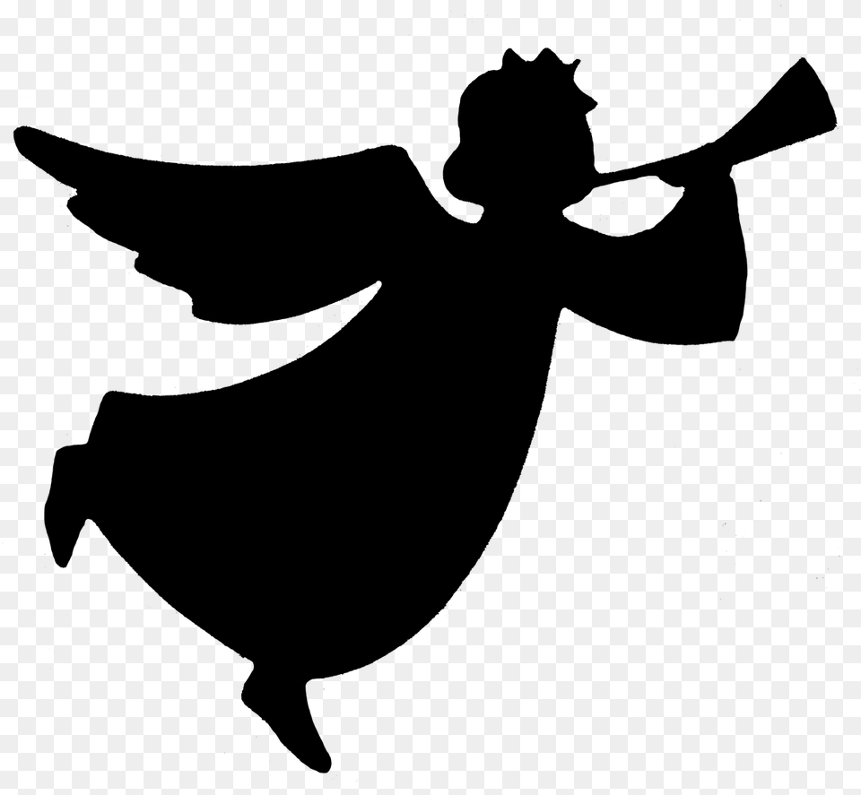 Angel Silhouettes, Silhouette, Lighting Free Png