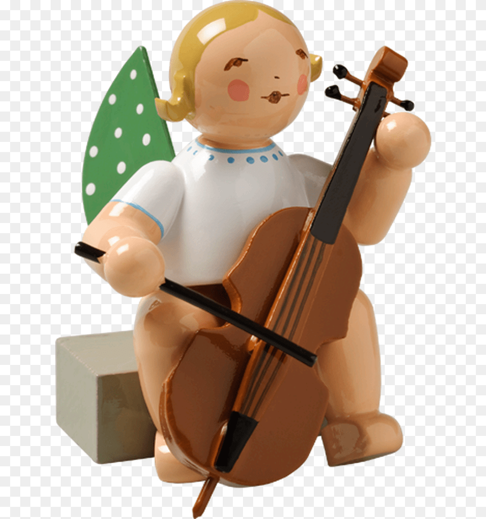 Angel Sitting With Cello, Musical Instrument, Baby, Person, Face Free Png