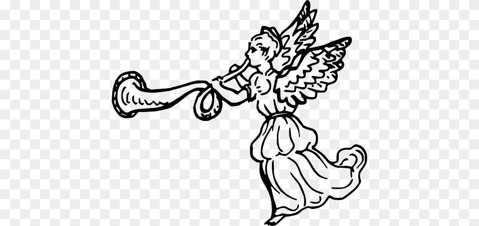 Angel Sounding Long Heavenly Trumpet, Baby, Machine, Person, Wheel Png