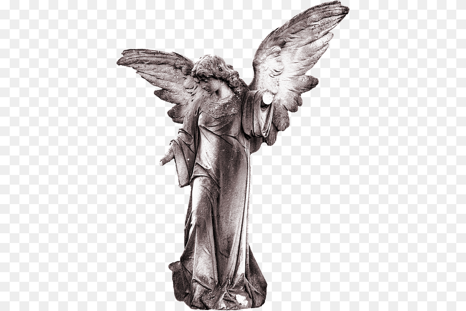 Angel Statue Stickers Messages Sticker 5 Angel With White Background, Adult, Bride, Female, Person Free Png
