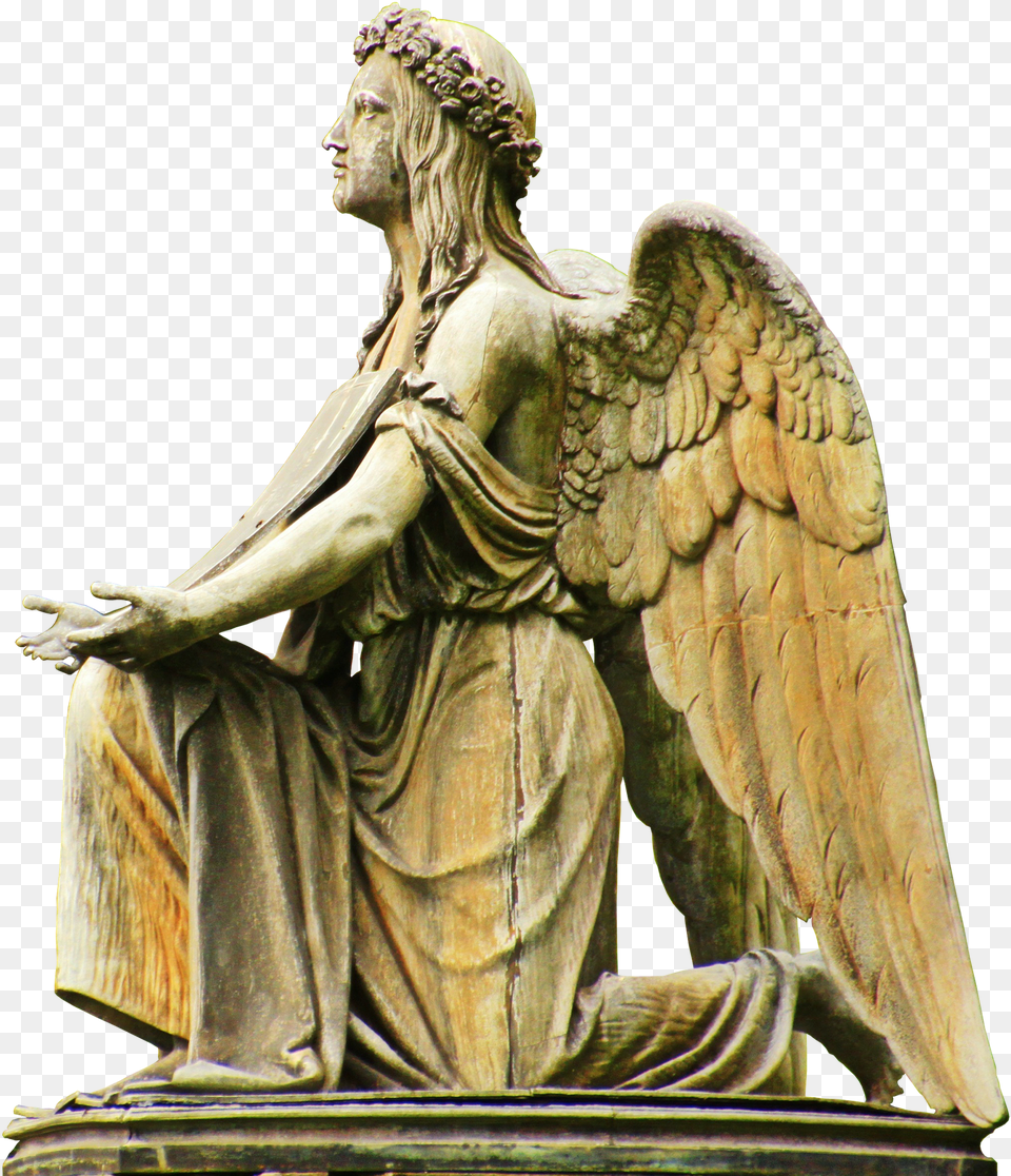 Angel Stone Angel Grave Peaceful Religion Angels Praying In Heaven, Drum, Musical Instrument, Percussion, Hot Tub Free Transparent Png