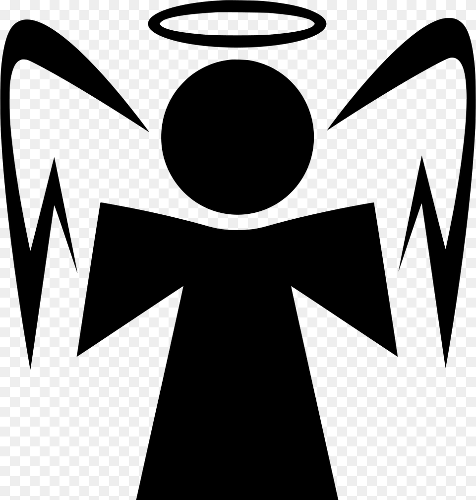 Angel Symbol, Gray Png Image
