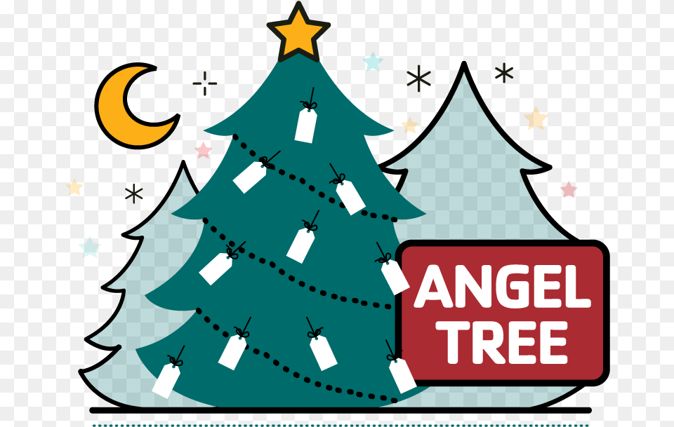Angel Tree Website Graphic Christmas Tree Angel Clip Art, Christmas Decorations, Festival, Christmas Tree Free Png Download