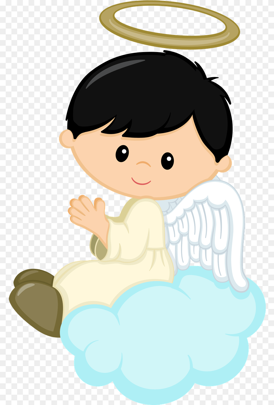 Angel Vector Clipart Communion Clip Art Christmas Angelitos Para Bautizo, Toy, Face, Head, Person Png Image