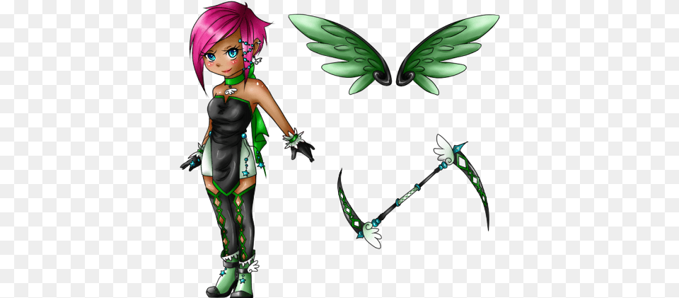 Angel Warrior Cartoon, Elf, Adult, Person, Female Png Image