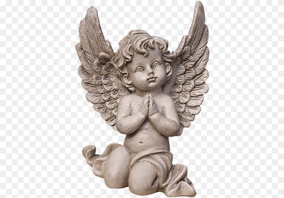 Angel Wing Pray Little Angel Guardian Angel Love Angel Statue Baby Praying, Person Free Transparent Png