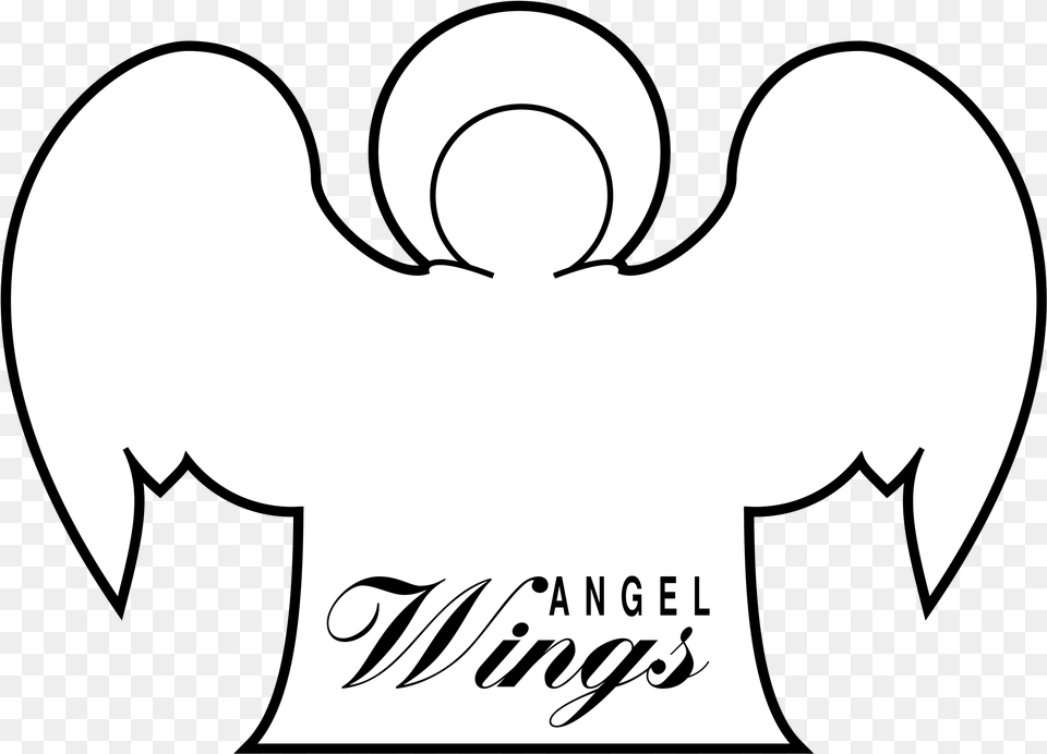 Angel Wings 01 Logo Portable Network Graphics, Stencil, Text Free Transparent Png