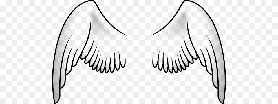 Angel Wings Clip Art, Gray Png Image