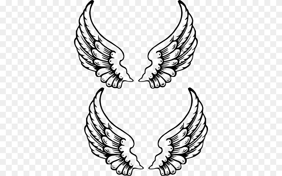 Angel Wings Clip Art, Emblem, Stencil, Symbol Png Image