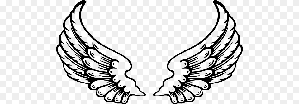 Angel Wings Clip Art, Stencil, Emblem, Symbol, Smoke Pipe Free Png Download