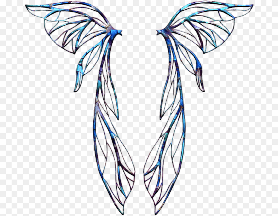 Angel Wings Clipart Fairy Wings Tattoo, Accessories, Pattern, Person, Ornament Free Png Download