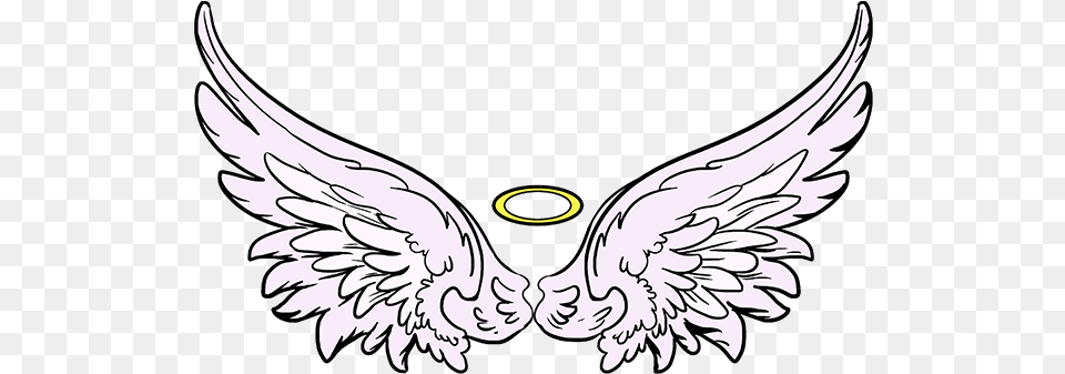 Angel Wings Clipart Sketch Easy Draw Angel Wings, Emblem, Symbol Free Png Download