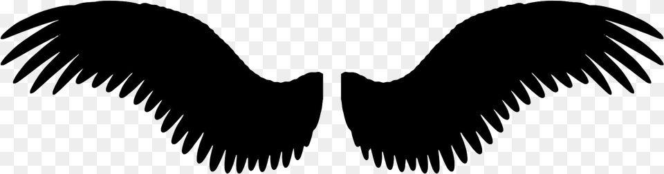 Angel Wings Image File Black Angel Wings Clip Art, Face, Head, Person, Mustache Free Transparent Png