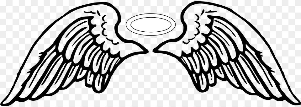 Angel Wings Tattoo Halo Christian Heaven Angel Wings Clipart Png