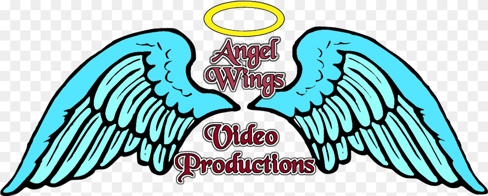 Angel Wings Video Productions Angel Wings Vector, Emblem, Symbol, Person, Animal Free Png Download