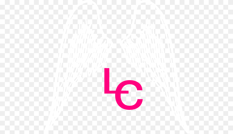 Angel Wings With Initals White Angel Wings, Logo, Text, Symbol, Number Free Png Download