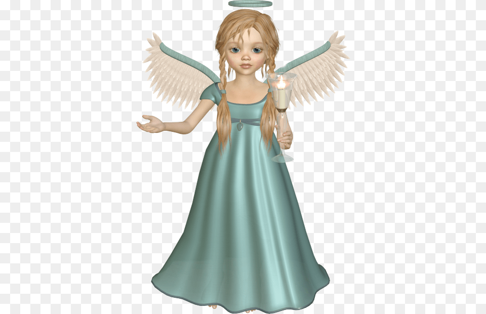 Angel With Candle Free Clipart, Child, Female, Girl, Person Png Image