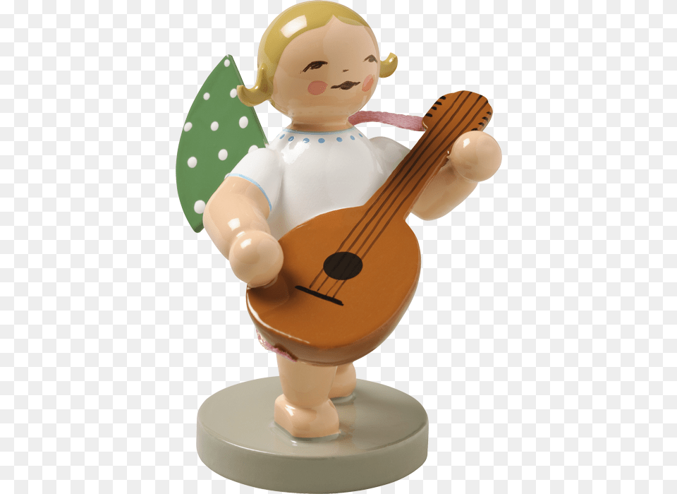 Angel With Lute Wendt Und Khn Engel Mit Gitarre, Musical Instrument, Toy, Figurine Png Image