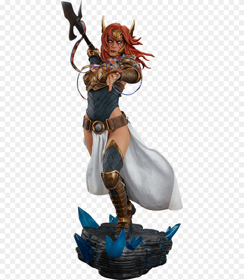 Angela Marvel Angela Premium Statue By Sideshow, Clothing, Weapon, Costume, Sword Png Image