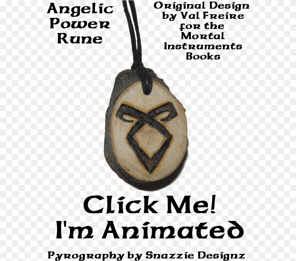 Angelic Power Rune Pendant By Snazzie Designz Mortal Instruments Runes, Accessories Free Png