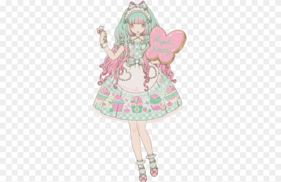 Angelic Pretty Transparent Sugar Illustration, Doll, Toy, Book, Comics Png Image