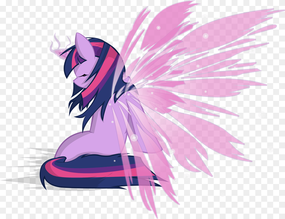 Angelic Wings Twilight Sparkle By French Twilight Sparkle Anime, Purple, Book, Comics, Publication Png