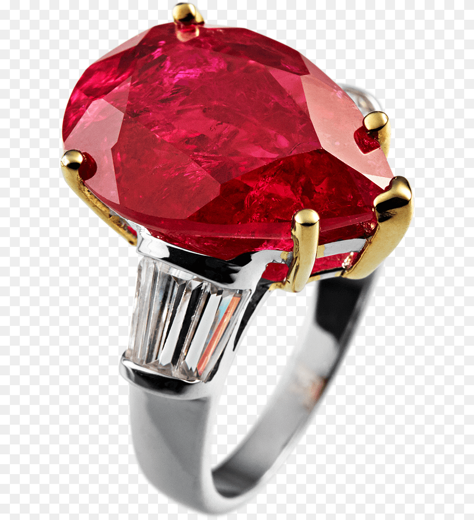 Angelica Cirolit Gold Ring Red Gold Rings In Red, Accessories, Gemstone, Jewelry, Diamond Free Transparent Png