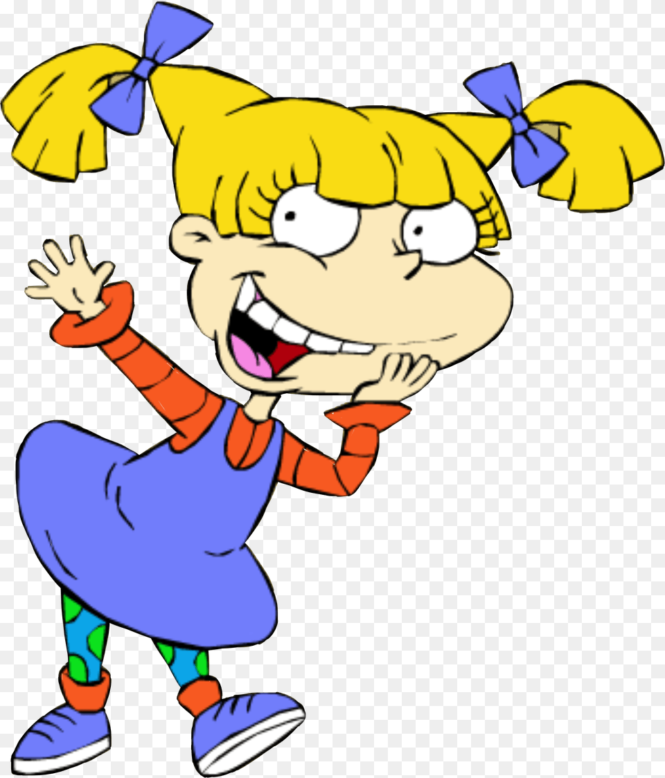 Angelica Rugrats Girl Blonde Caricature, Cartoon, Baby, Person, Face Free Png Download
