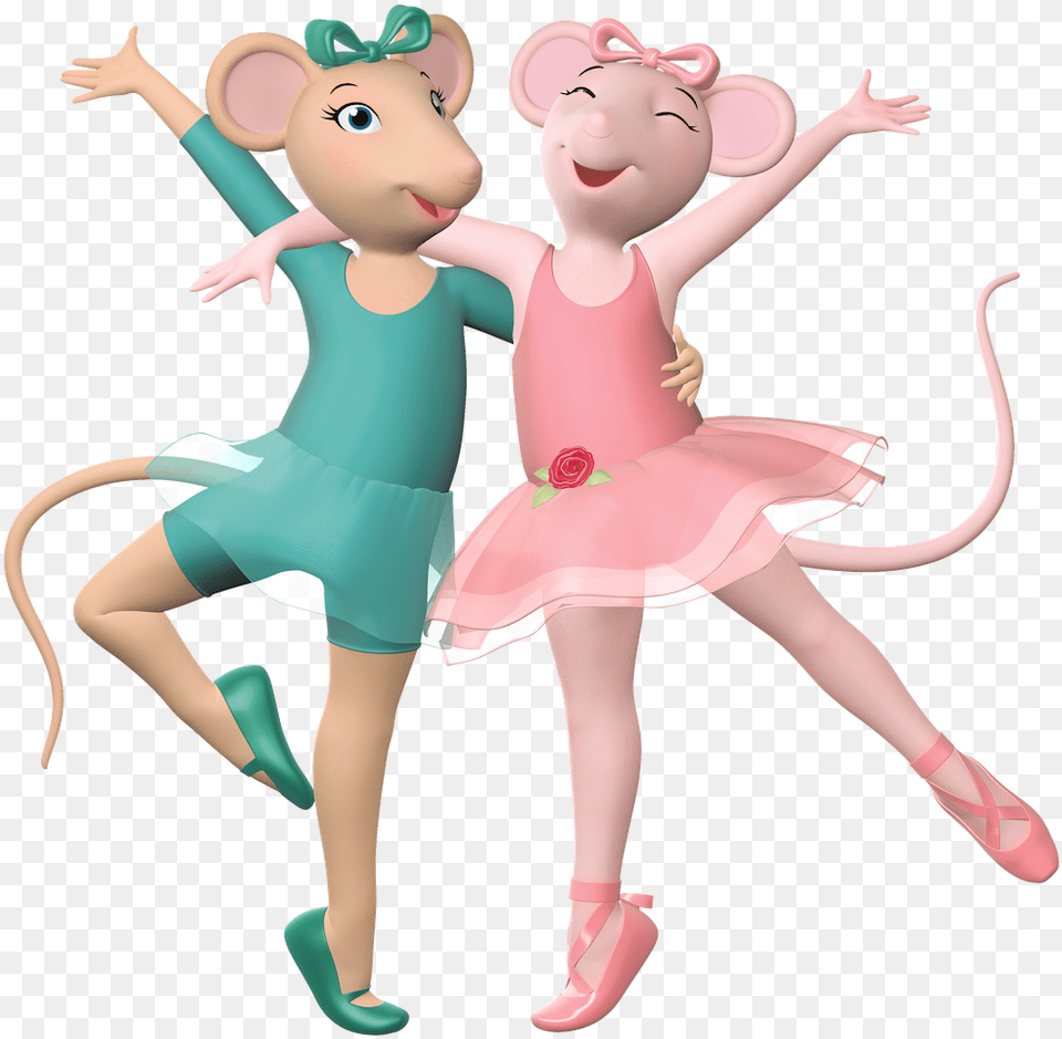 Angelina And Alice Dancing Together Alice From Angelina Ballerina, Person, Leisure Activities, Ballet, Baby Png