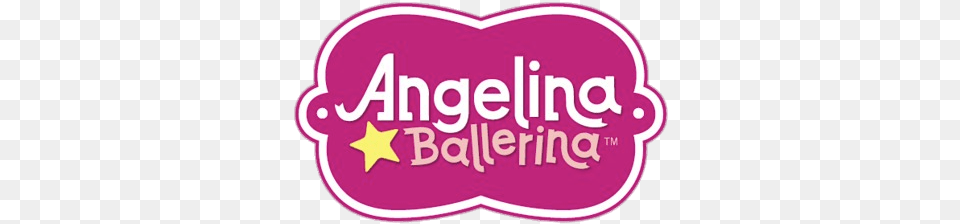 Angelina Ballerina Logo Transparent Graphic Design, Sticker, Food, Ketchup Png