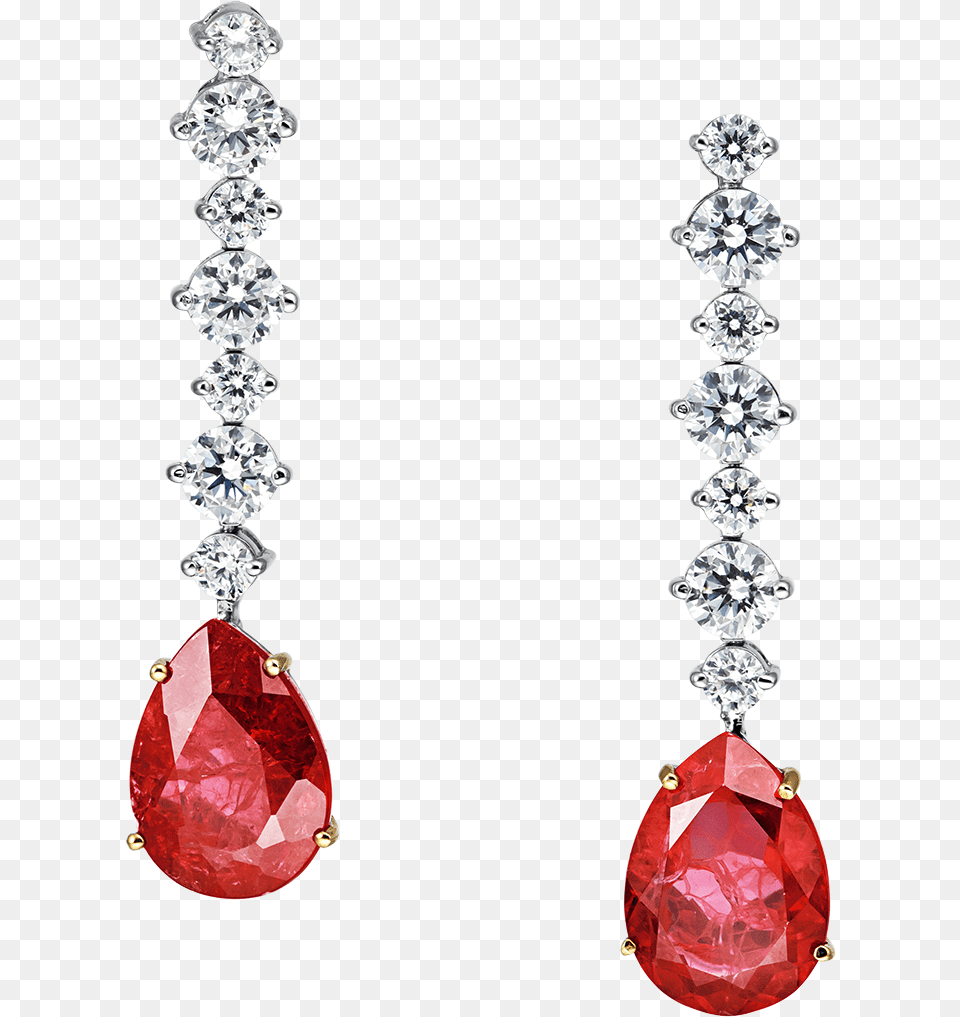 Angelina Elegant Red Drop Earrings Background Red Earrings, Accessories, Diamond, Earring, Gemstone Png