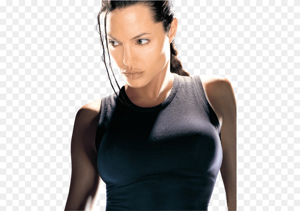 Angelina Jolie, Clothing, Undershirt, Adult, Female Free Transparent Png