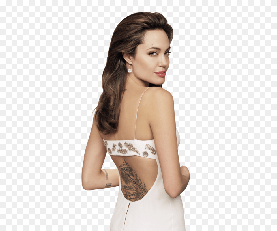 Angelina Jolie, Back, Body Part, Person, Skin Free Png