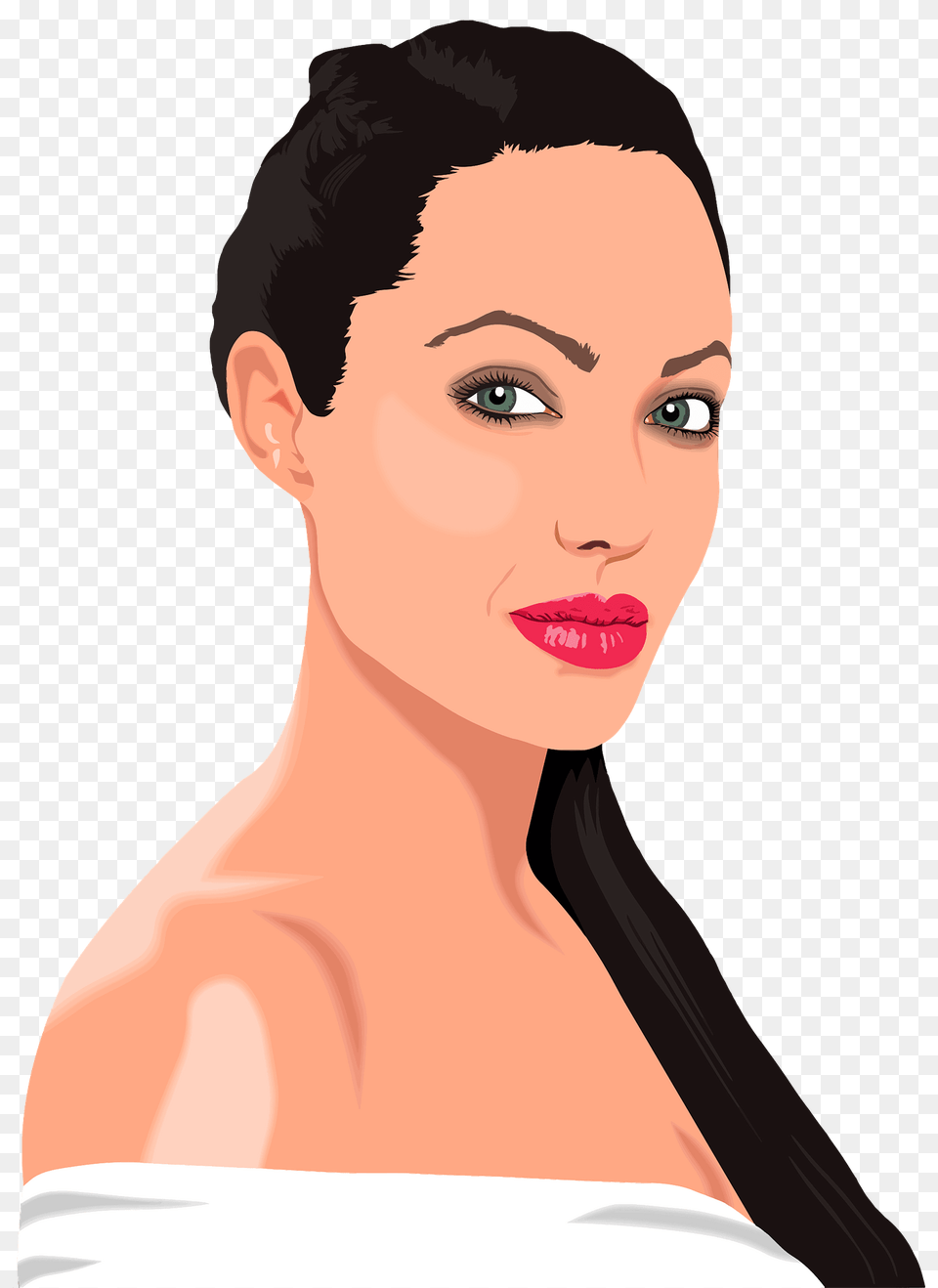 Angelina Jolie Portrait Clipart, Adult, Photography, Person, Neck Free Png