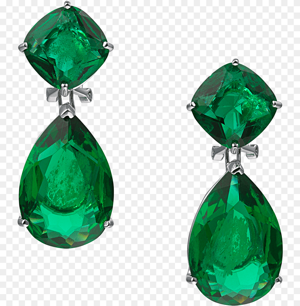 Angelina Omega Clip Green Earrings Green Earrings, Accessories, Emerald, Gemstone, Jewelry Free Png