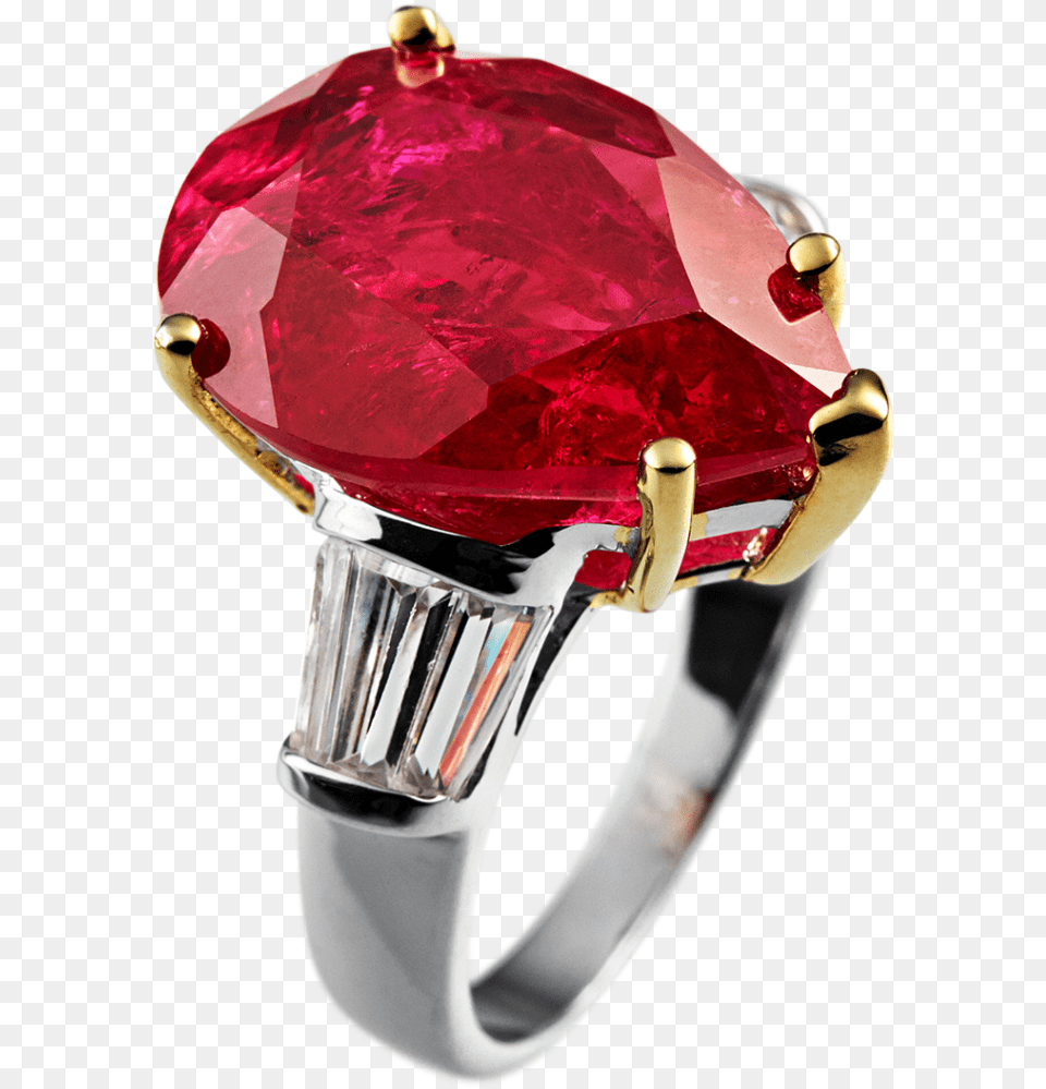 Angelina Red Cirolit Gold Ring Pre Engagement Ring, Accessories, Jewelry, Gemstone, Diamond Free Png