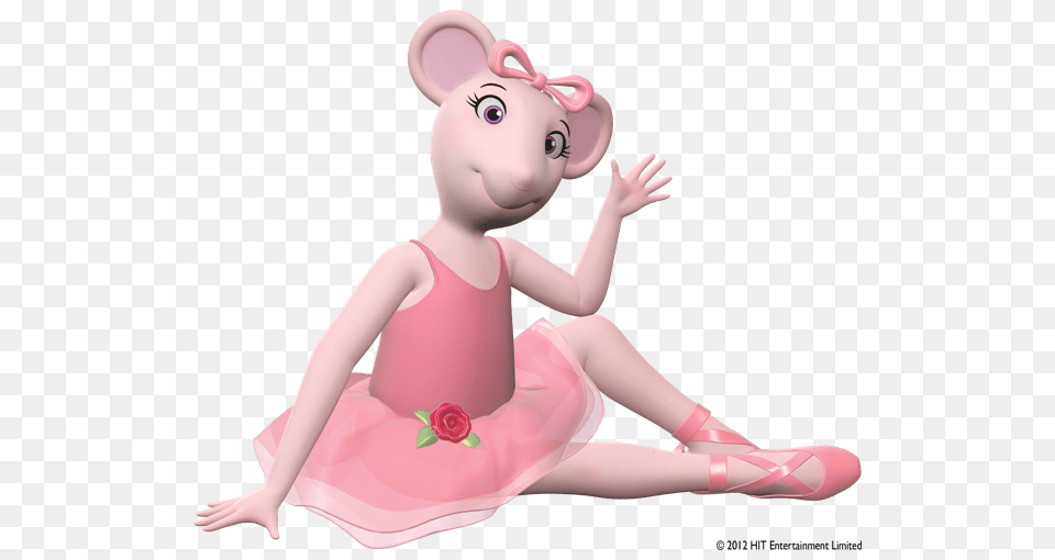 Angelina Sitting On The Floor And Waving, Dancing, Leisure Activities, Person, Ballerina Png