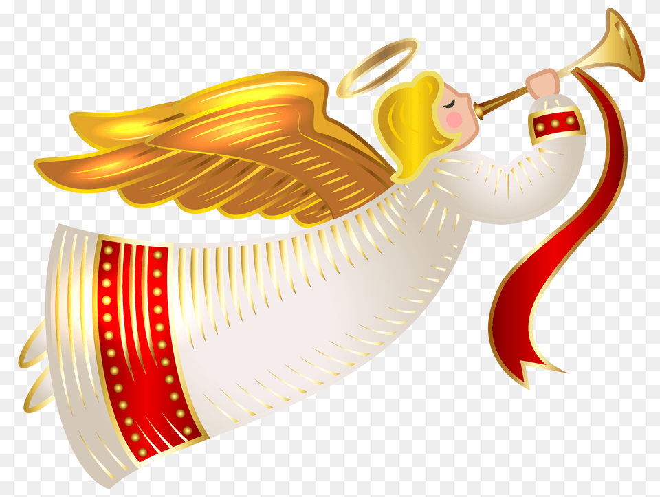 Angelology In Christmas Angels, Brass Section, Horn, Musical Instrument Png Image