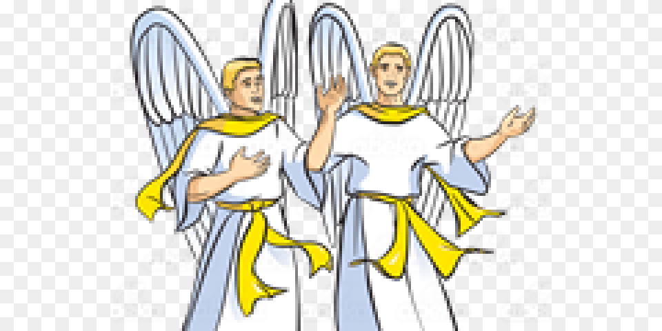 Angels Clipart Praising God Illustration, Publication, Comics, Book, Boy Png Image