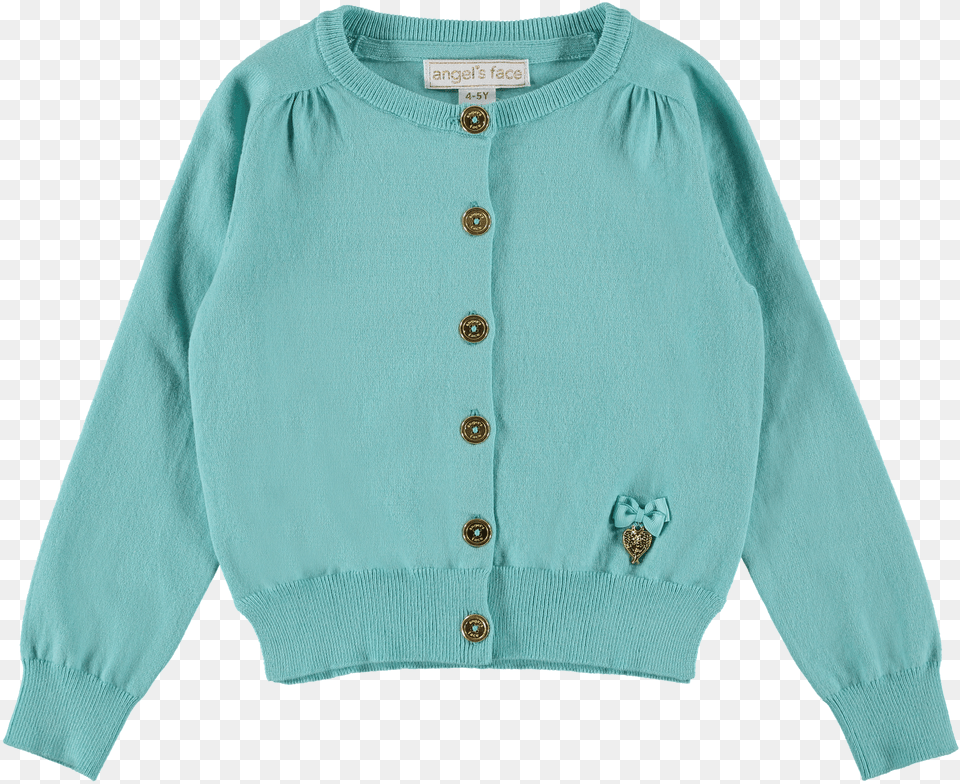 Angels Face Micah Cardigan Frozen Aqua Cardigan Free Png