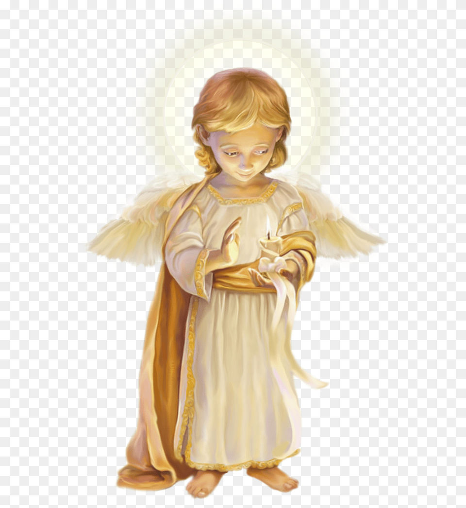 Angels In Vector Angel Candle Clipart, Baby, Person, Face, Head Free Png Download