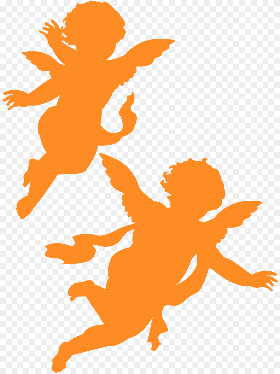 Angels Silhouette, Baby, Person, Cupid Free Png Download