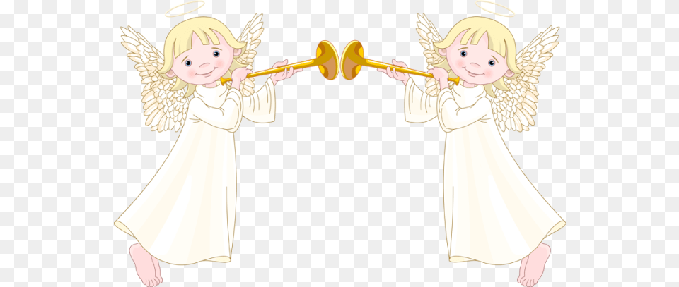 Angels Singing Image Freeuse Library Angels With Trumpets Clipart, Baby, Person, Angel, Face Free Transparent Png