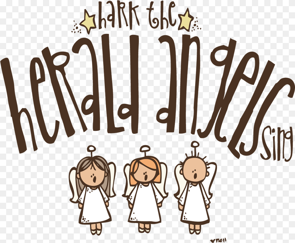 Angels Start To Sing And Christmas Angels Singing Clipart, Book, Comics, People, Person Free Png Download