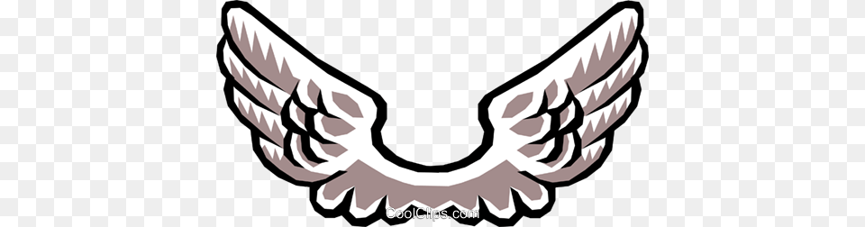 Angels Wings Royalty Vector Clip Art Illustration, Symbol, Emblem, Sticker, Shark Png Image