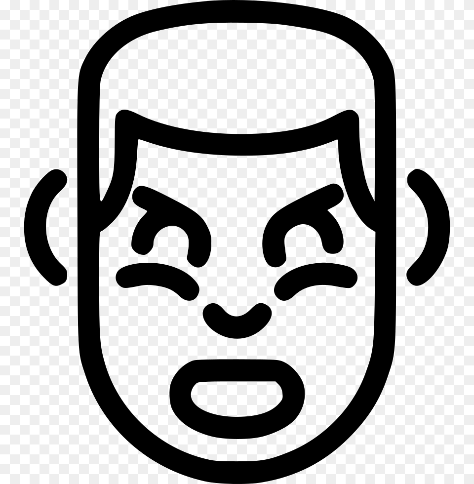 Anger, Stencil, Baby, Person, Face Png