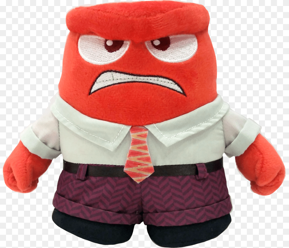 Anger Plush Inside Out, Toy, Accessories, Formal Wear, Tie Png Image