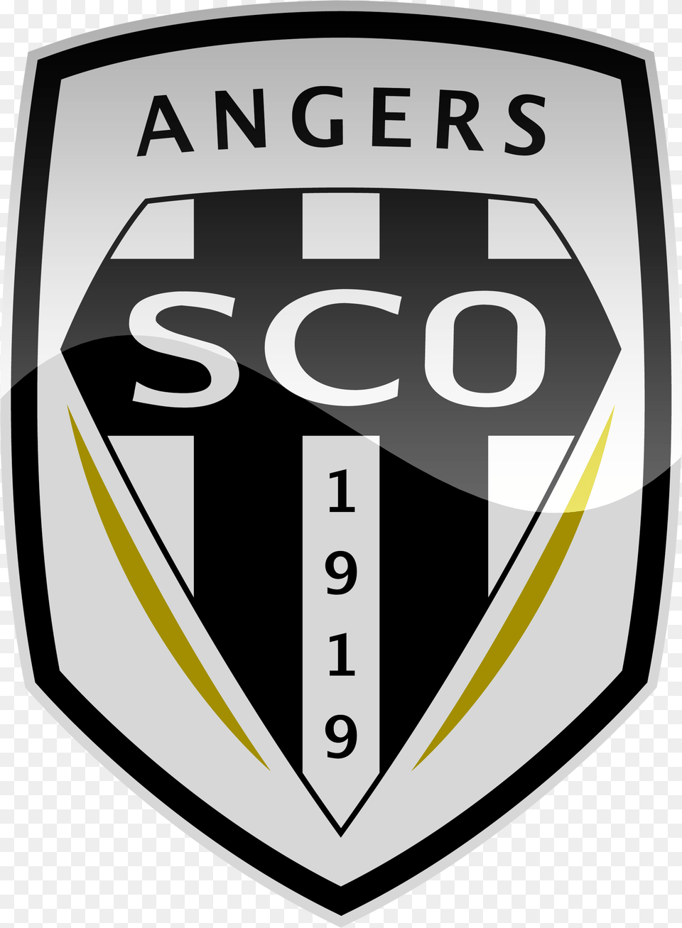 Angers Sco Hd Logo Angers Sco Logo, Badge, Symbol, Armor, Disk Png